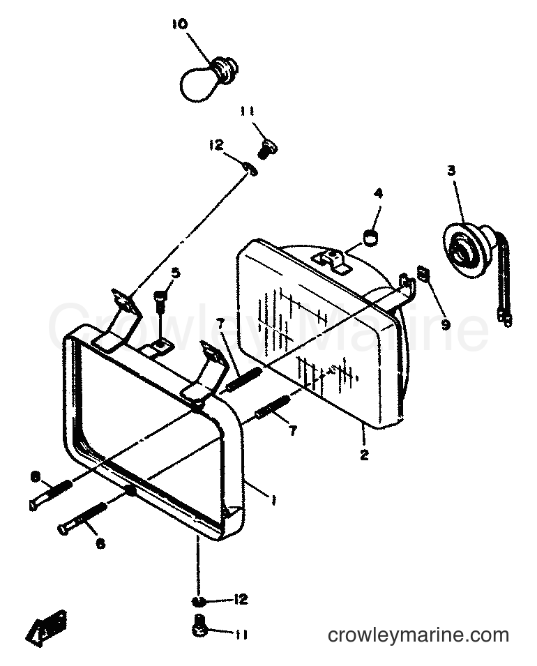 1991 Scooter DT50R - DT50R (4CT2) [999] - PROJECTEUR