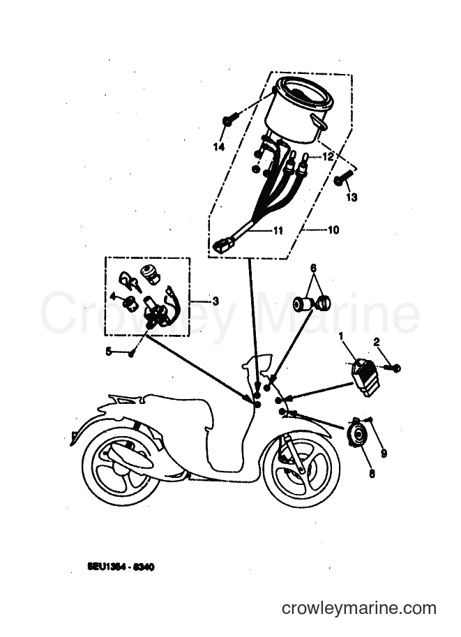1999 Scooter YH50 - YH50 (5FV2) [010] - ELECTRICAL 1