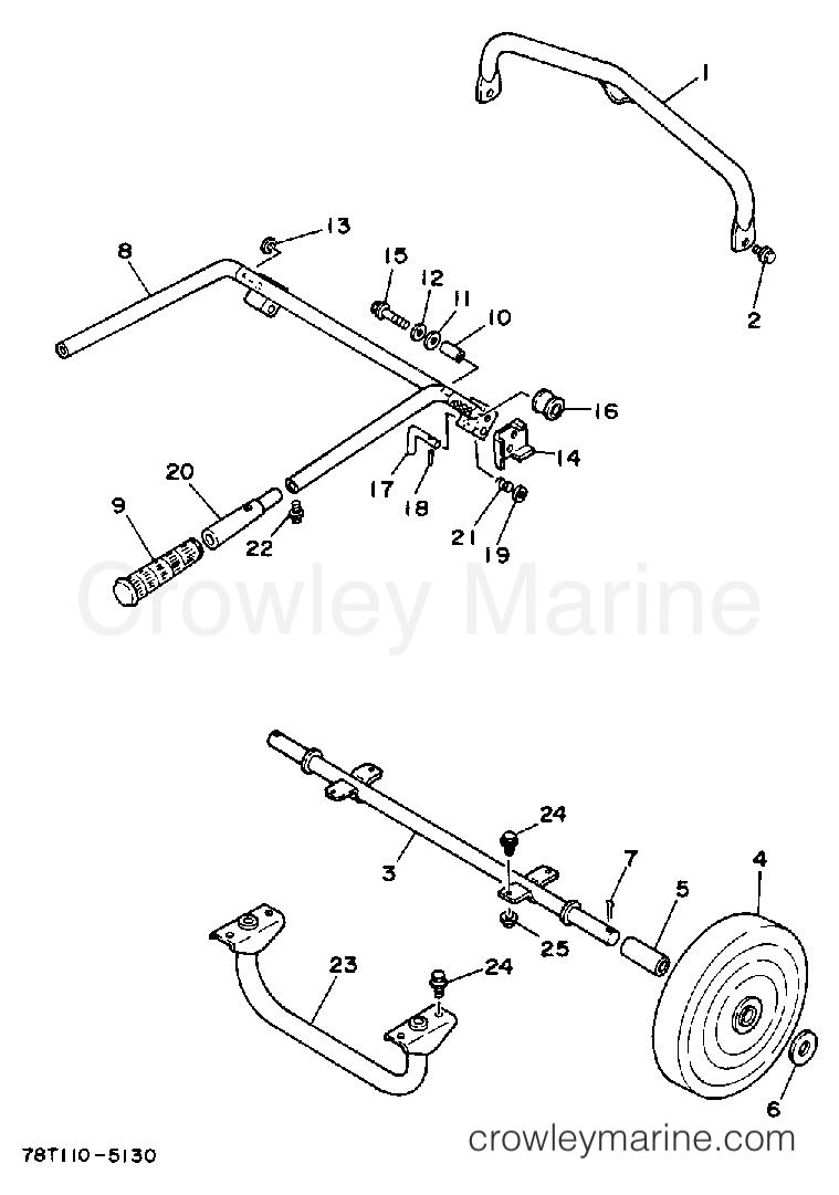 Yamaha Motors EDA5000DVE - WHEEL HANDLE