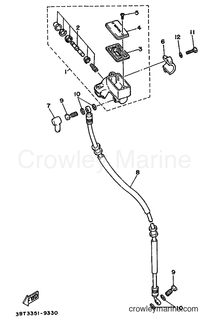 Yamaha Motors XV535 (3BTN) [999] - FRONT MASTER CYLINDER