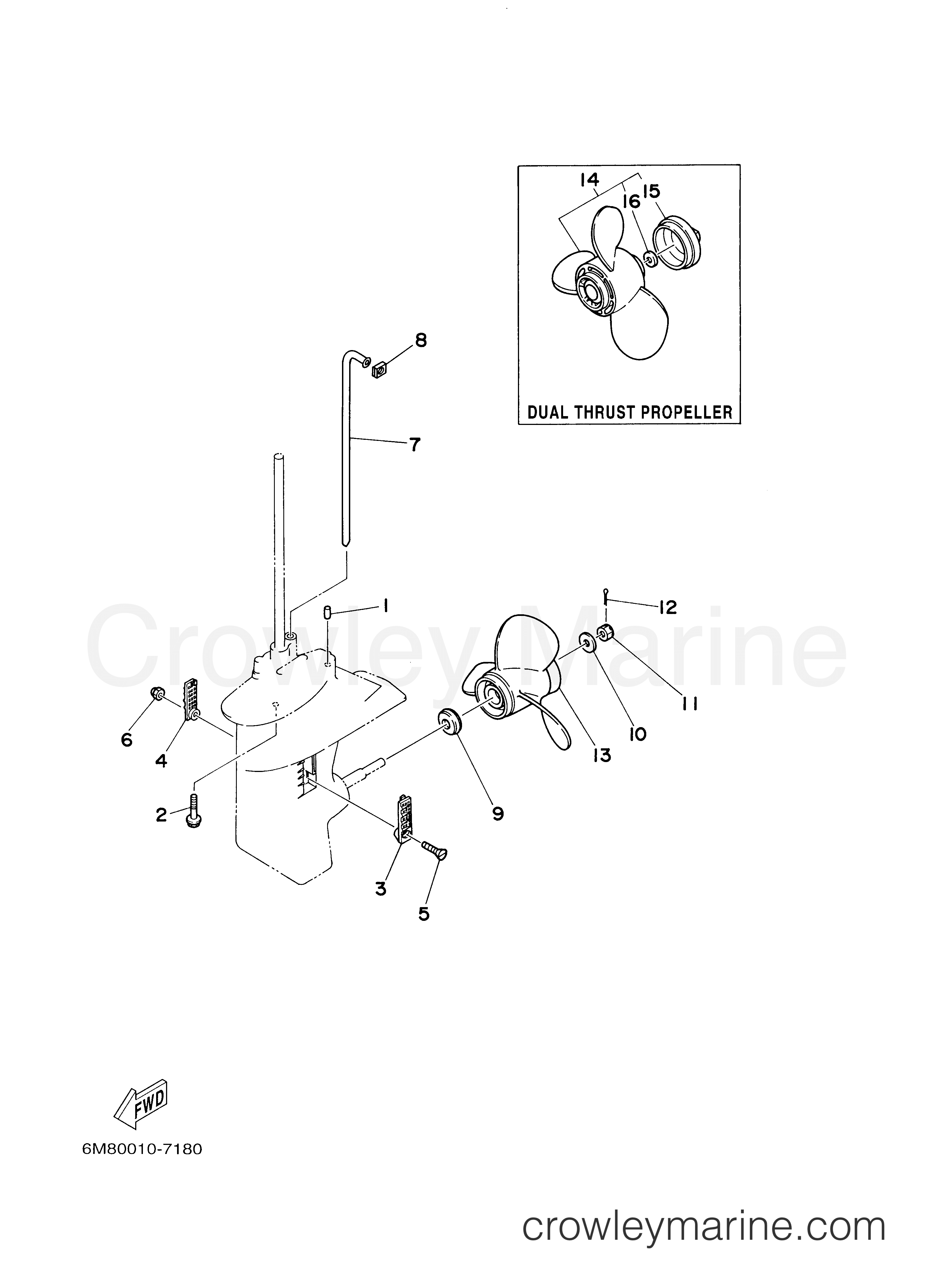 Yamaha Motors 8MSH - LOWER CASING DRIVE 2