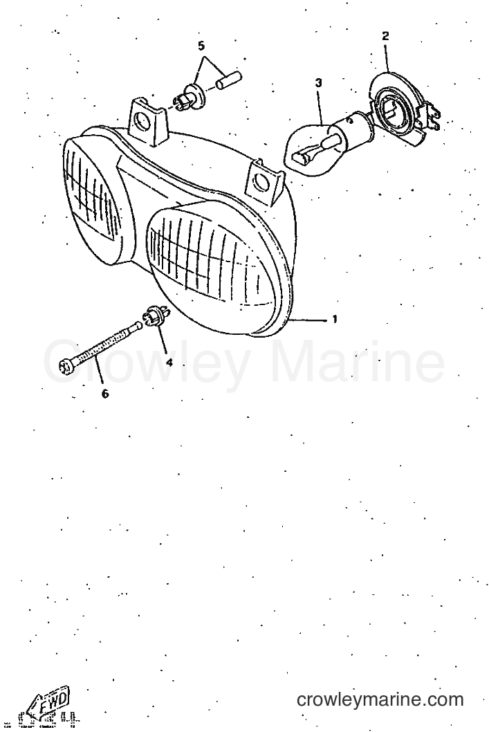 1997 Scooter CW50RSP - CW50RSP (4WL3) [999] - FARO DELANTERO