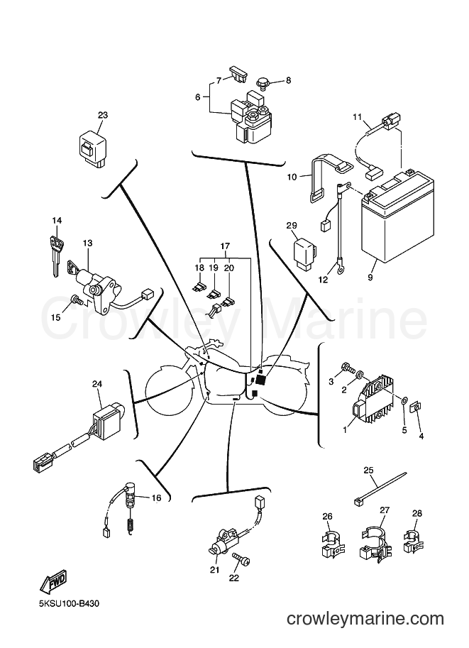 Yamaha Motors XVS1100AT (5KSW) [010] - ELECTRICAL 2