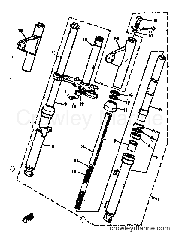 1981 Sport Bike TZ125H - TZ125H (5F5) [999] - FRONT FORK