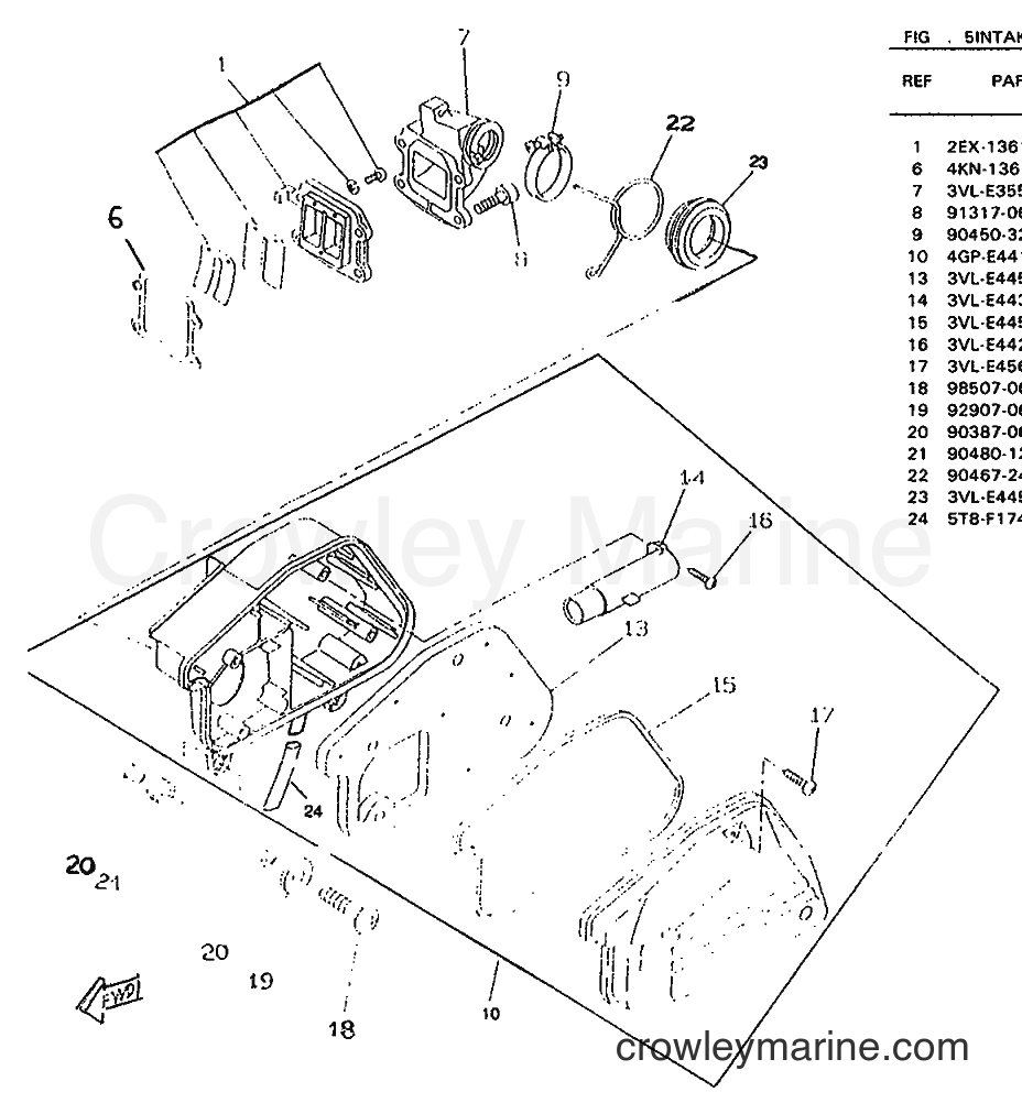 1996 Scooter CW50RSP - CW50RSP (4WT1) [999] - INTAKE