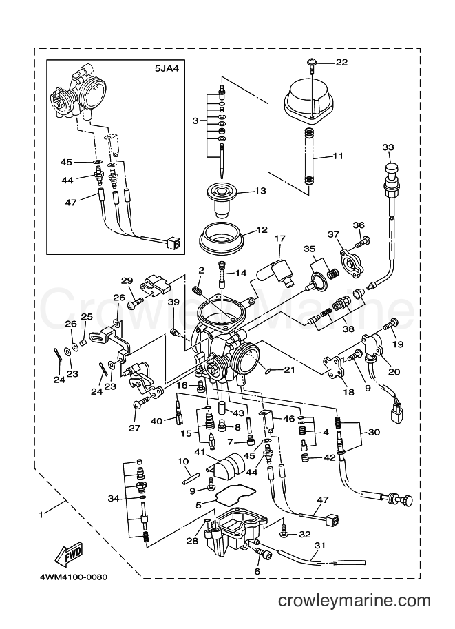 2000 Cruiser XV1600A - XV1600A (4WM6) [010] - CARBURETOR
