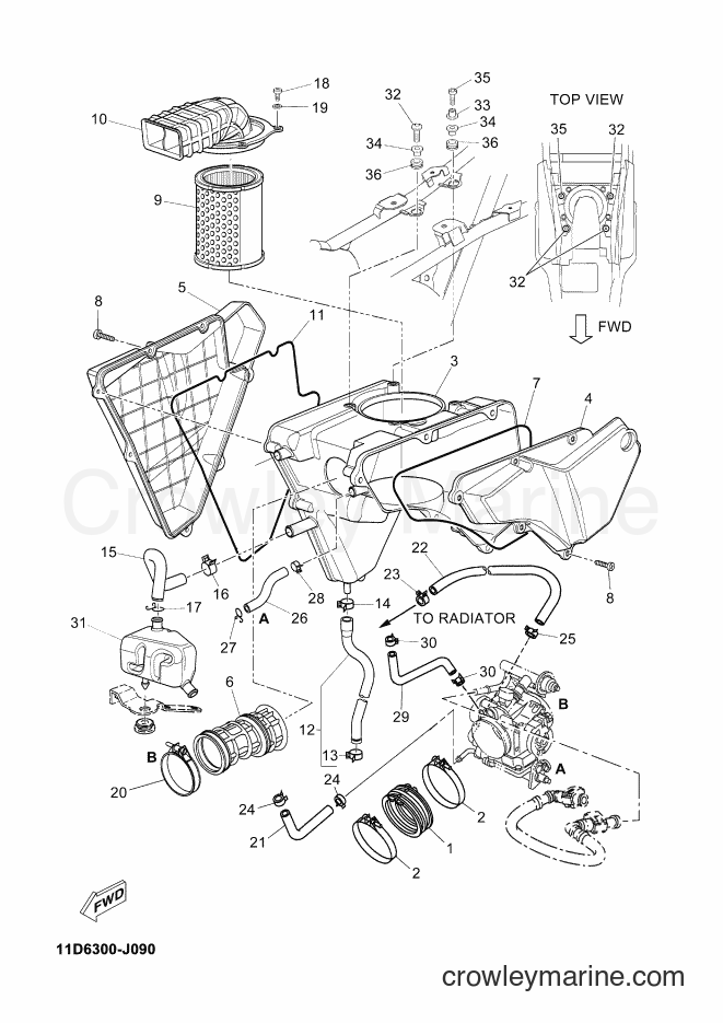 2010 Dirt Bike XT660Z - XT660Z (11D6) [010] - INTAKE