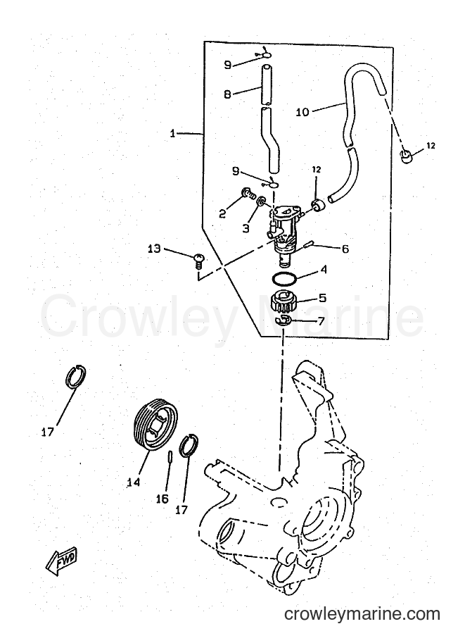 1997 Scooter CW50RSX - CW50RSX (5CD2) [010] - OIL PUMP