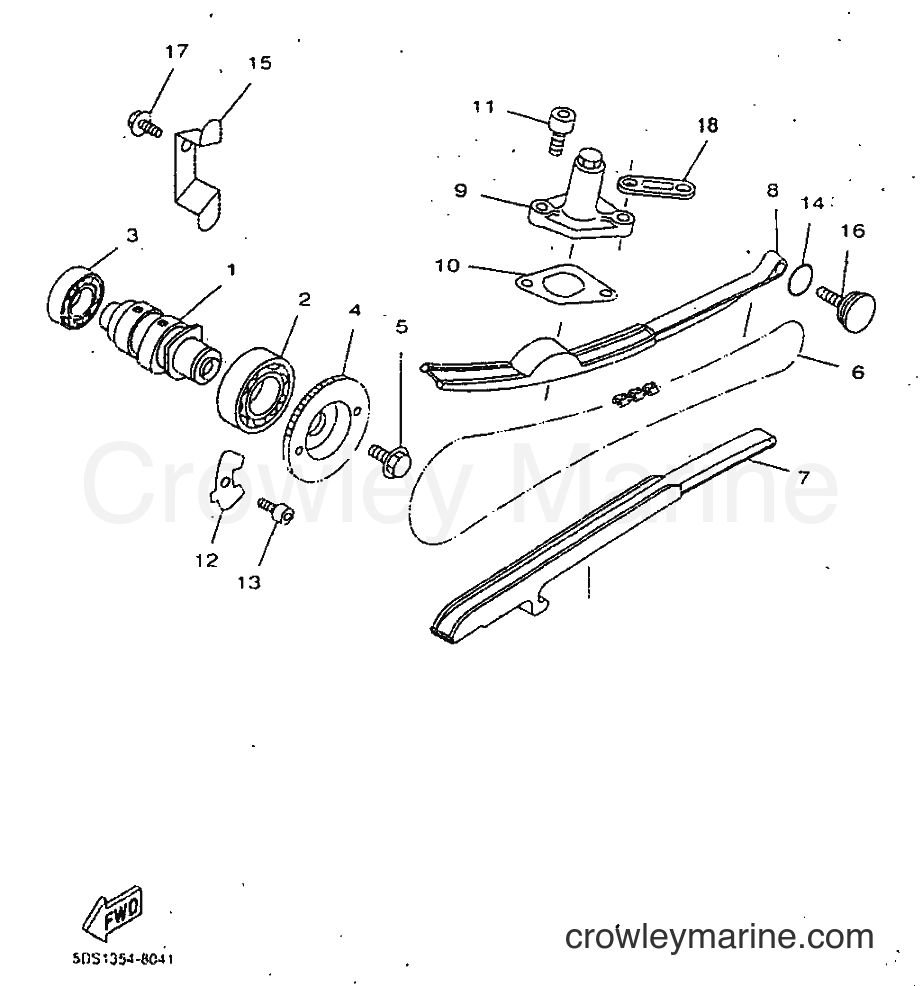 1998 Scooter YP125E - YP125E (5DS8) [010] - CAMSHAFT & CHAIN