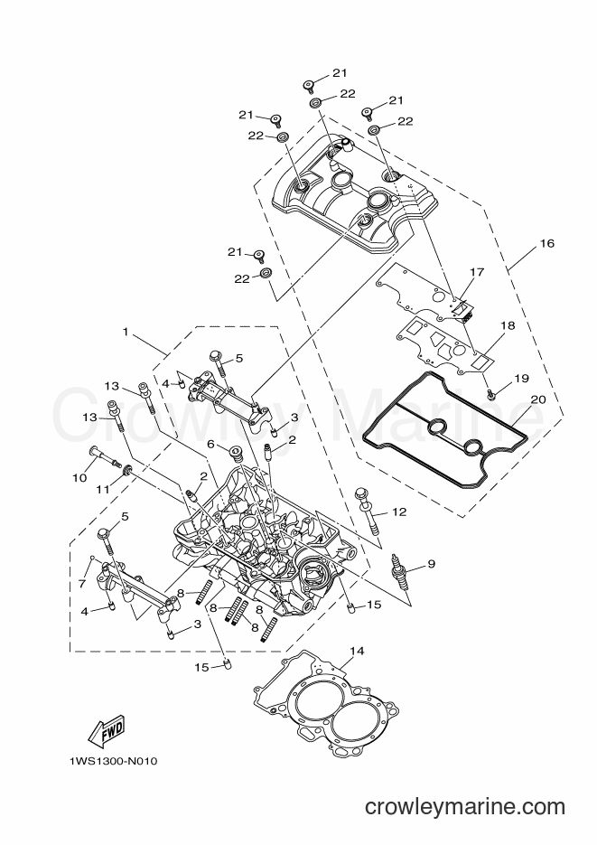 2015 Street Bike FZ07FC - FZ07FC (2RC2) [010] - CYLINDER HEAD