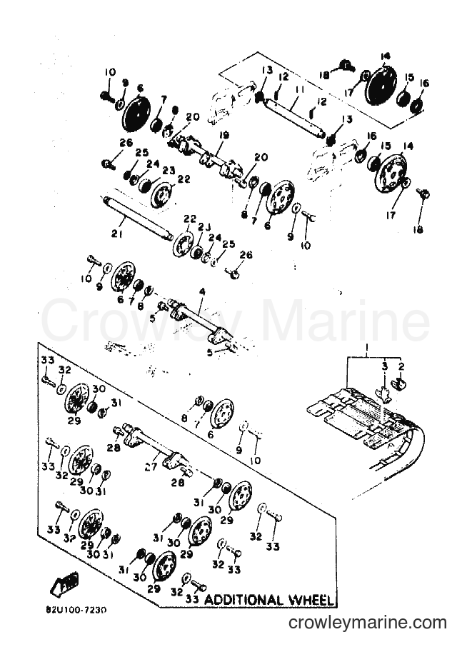 1990 Snowmobile ET400TP - ET400TP (87W1) [010] - TRACK SUSPENSION 1