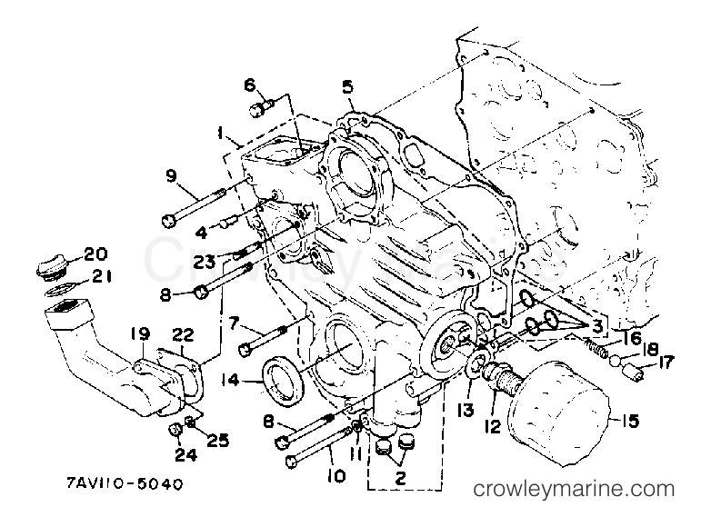 Yamaha Motors EDL5500DVES - GEAR CASE