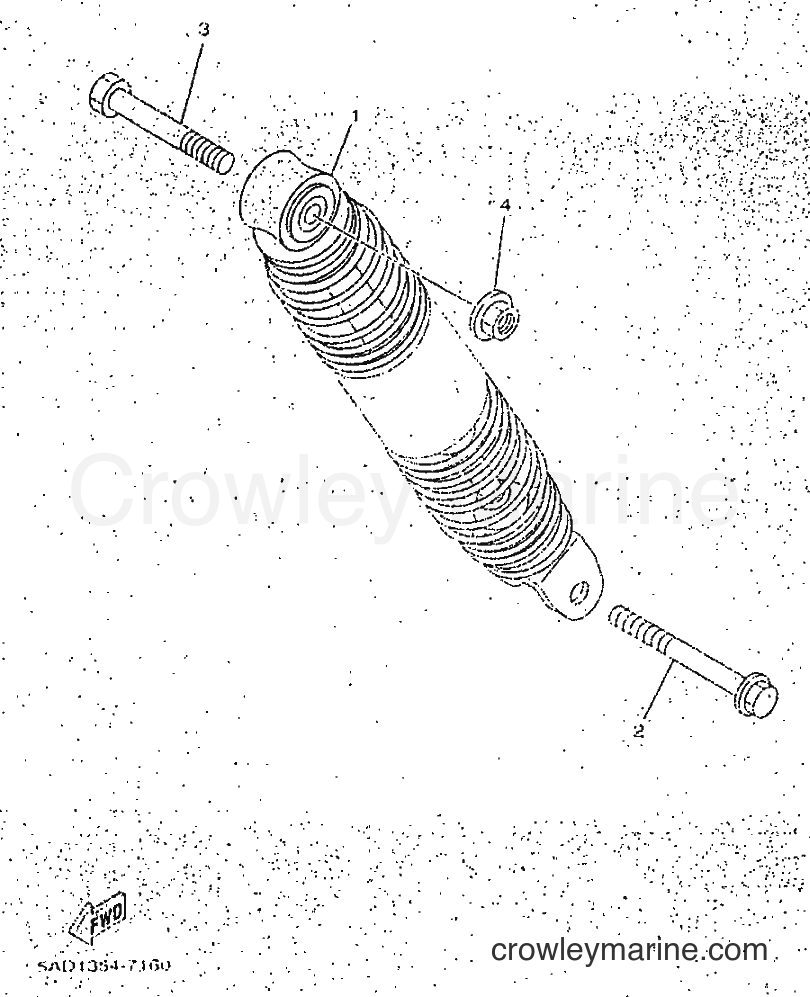 1998 Scooter YN50 - YN50 (5BX1) [010] - REAR SUSPENSION