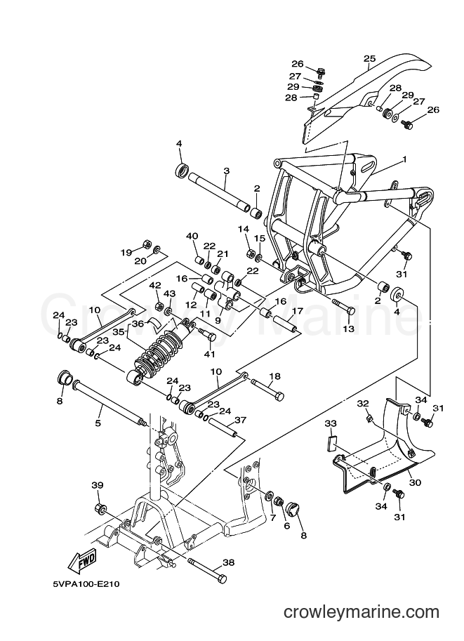2007 Cruiser XV1700A - XV1700A (5VNP) [010] - REAR ARM & SUSPENSION