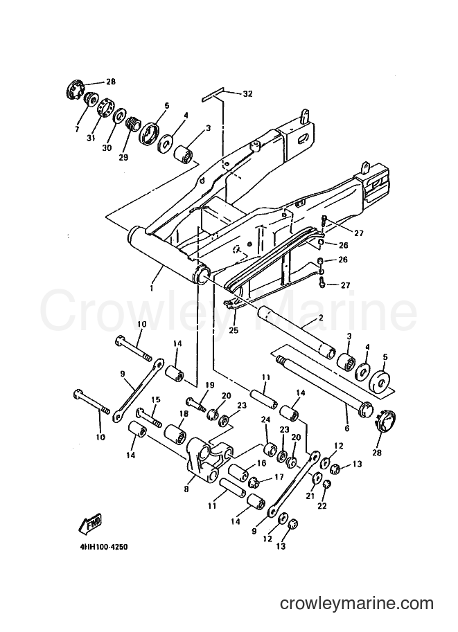 Yamaha Motors GTS1000A (4HH6) [010] - REAR ARM