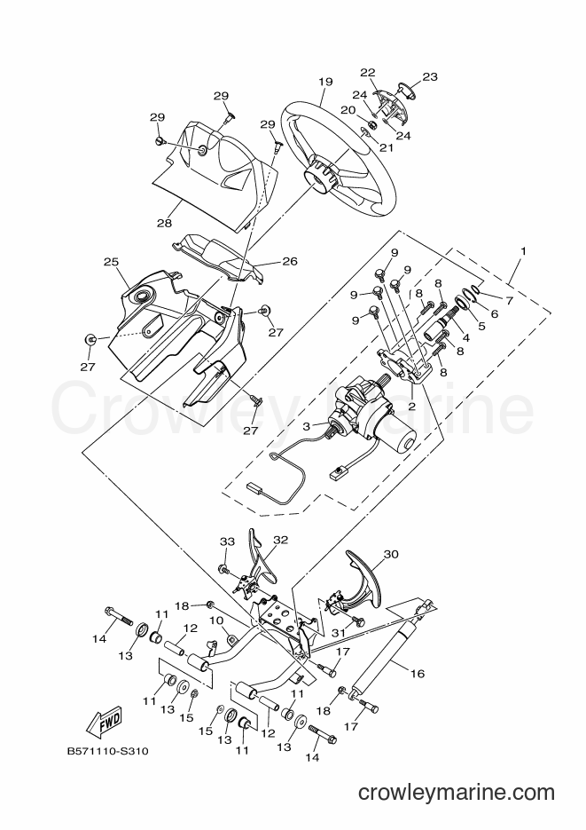 Yamaha Motors YXZ1000ETS (B577) [010] - STEERING 2