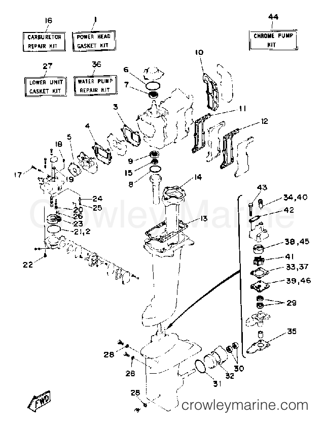 Yamaha Motors 8MLHR - REPAIR KIT