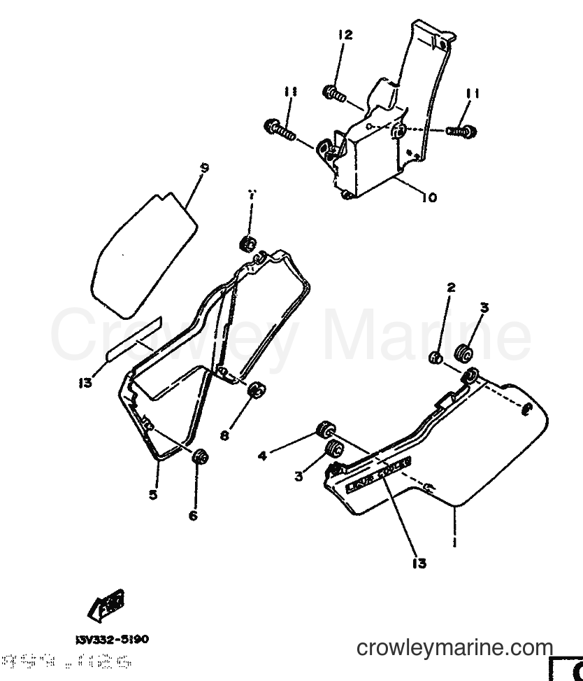 1986 Scooter DT80LC - DT80LC (53W) [999] - SIDE COVER