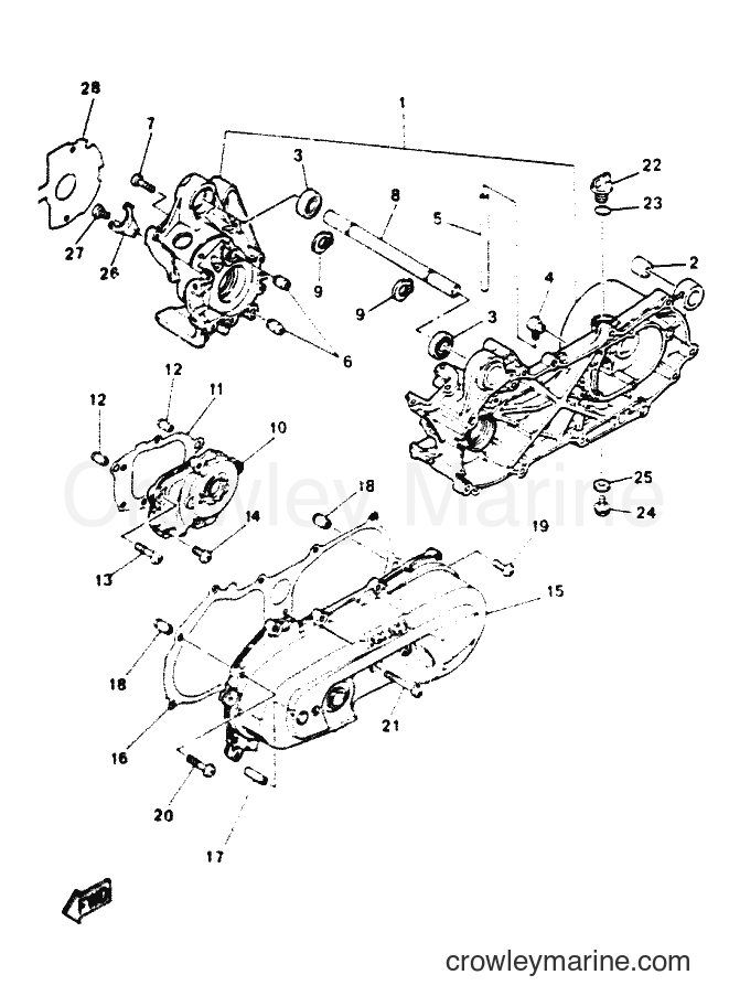 Yamaha Motors YN50 (5AD4) [010] - CRANKCASE