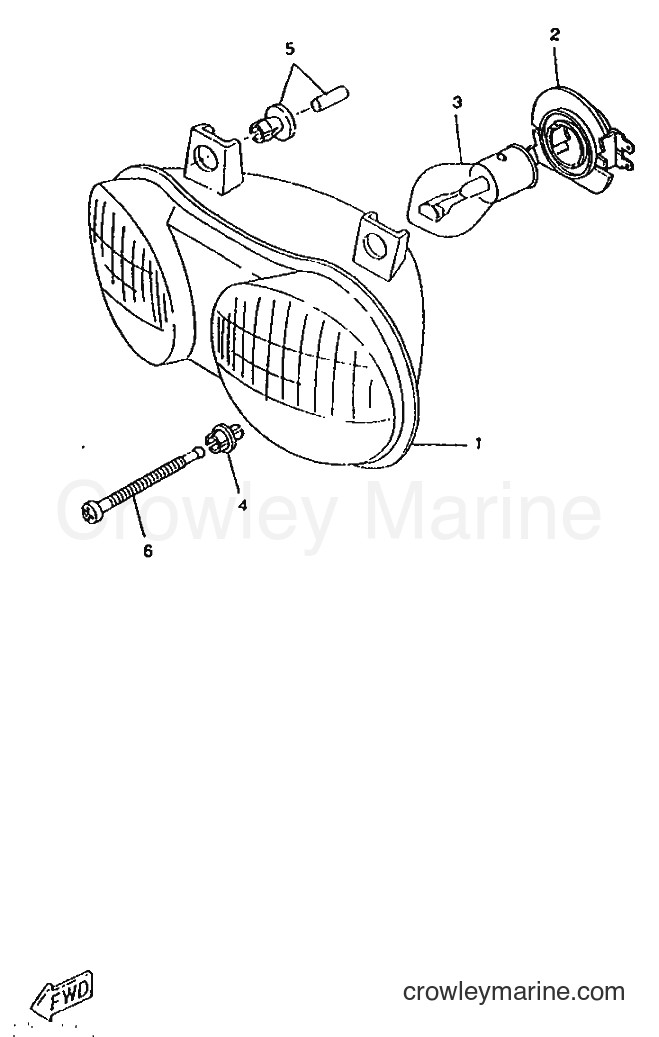 1996 Scooter CW50RSP - CW50RSP (4UR5) [999] - HEADLIGHT