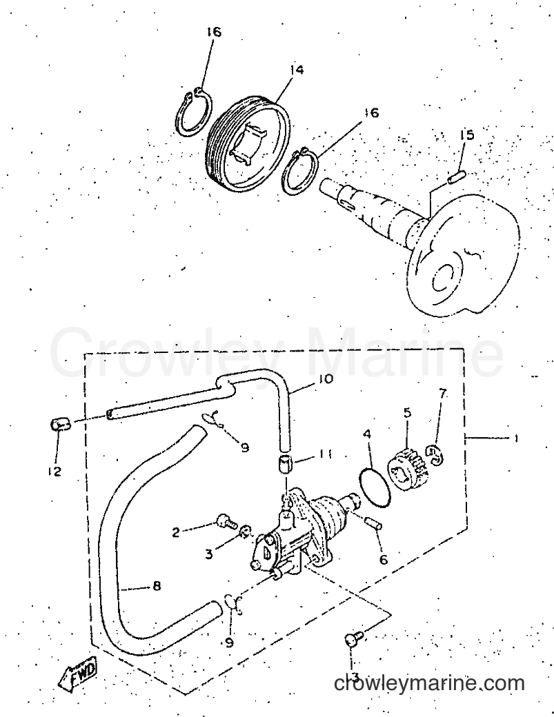 1998 Scooter YN50 - YN50 (5BX1) [010] - OIL PUMP