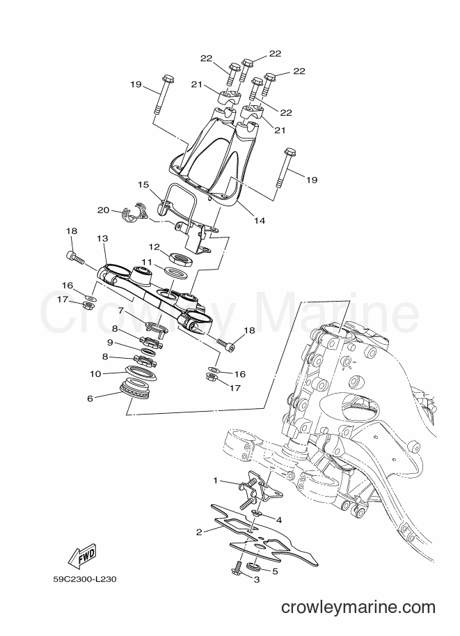 Yamaha Motors XP500A (59CT) [060] - STEERING