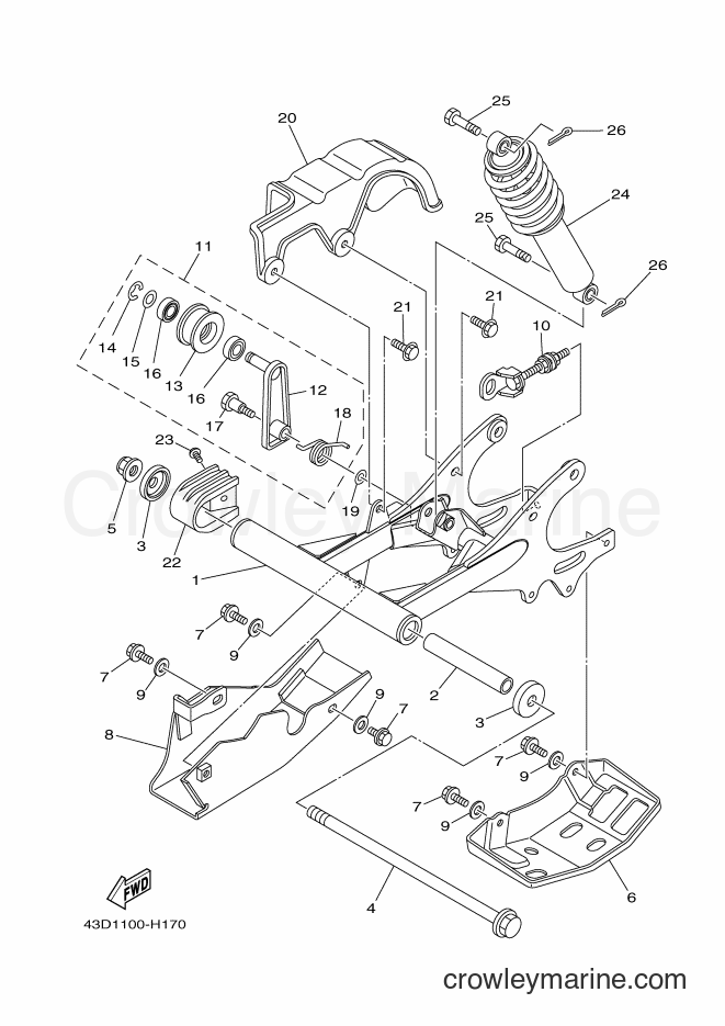 2012 ATV YFM90R - YFM90R (43DB) [010] - REAR ARM