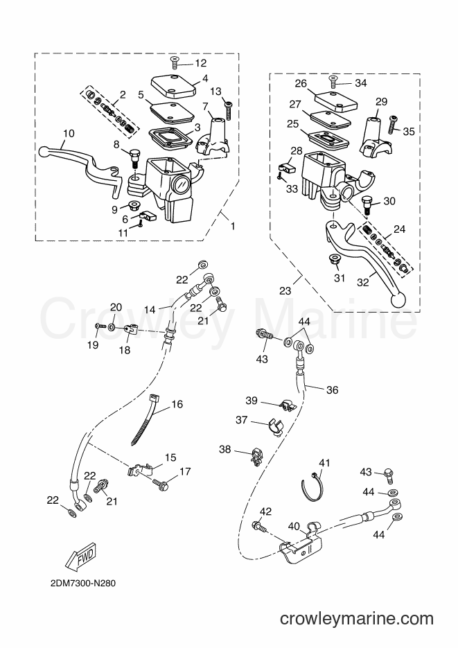 2014 Scooter YP125R - YP125R (2DM7) [060] - FRONT MASTER CYLINDER