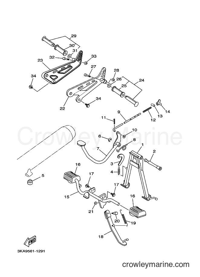 Yamaha Motors RX-K (3KAB) [010] - STAND & FOOTREST