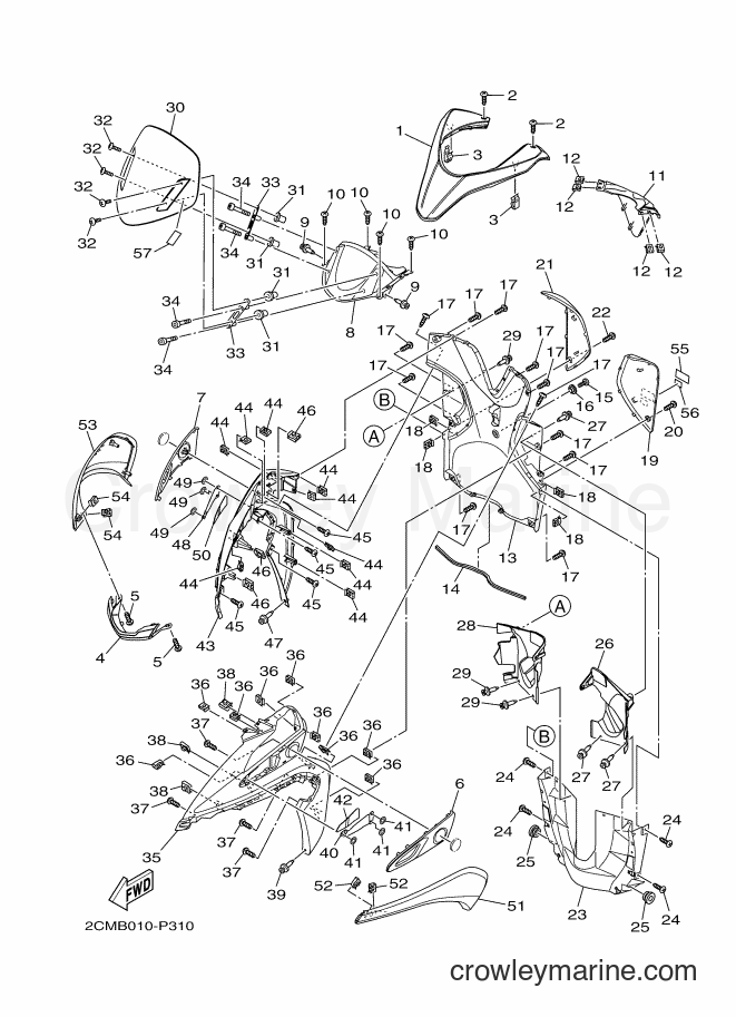 2015 Maxi-Scooter MW125A - MW125A (2CMB) [010] - LEG SHIELD