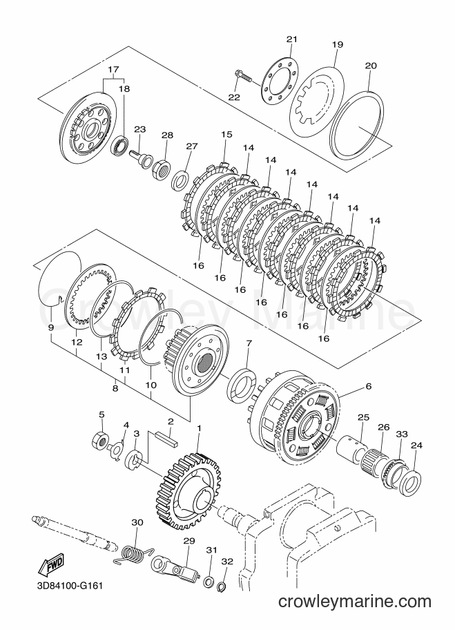 Yamaha Motors XVS1300CU (2SS4) [010] - CLUTCH
