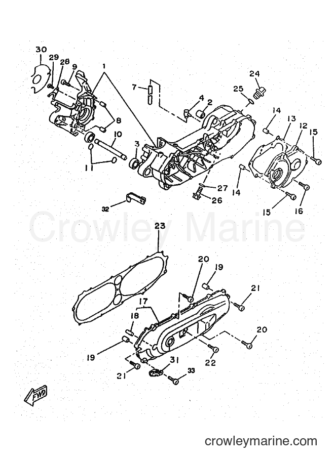 Yamaha Motors CW50RSX (5CD2) [010] - CRANKCASE