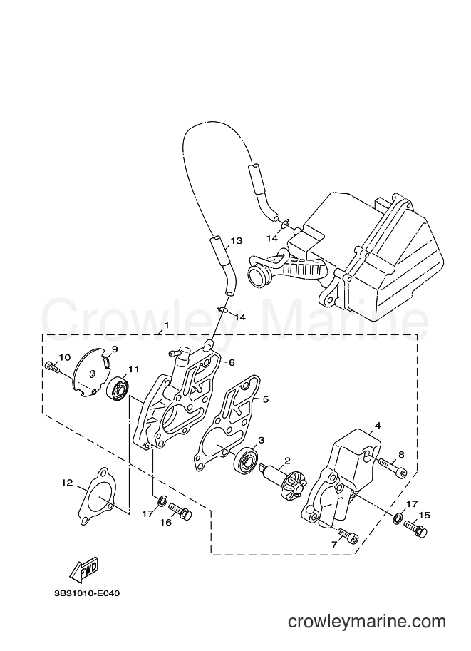 Yamaha Motors YW50F (1CD2) [010] - WATER PUMP