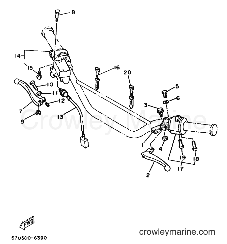 1987 Dirt Bike DT125 - DT125 (35E) [999] - HANDLE SWITCH & LEVER