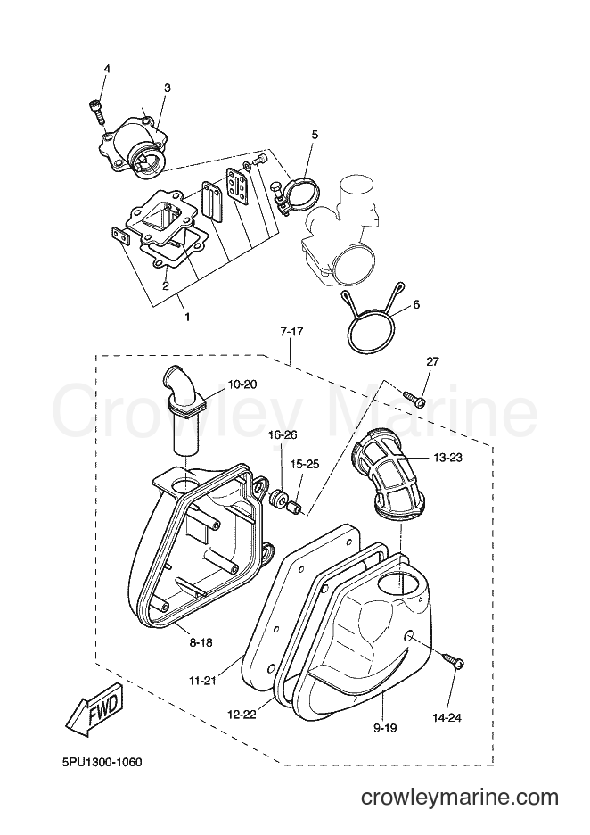 2002 Scooter YQ50 - YQ50 (5PU3) [020] - INTAKE