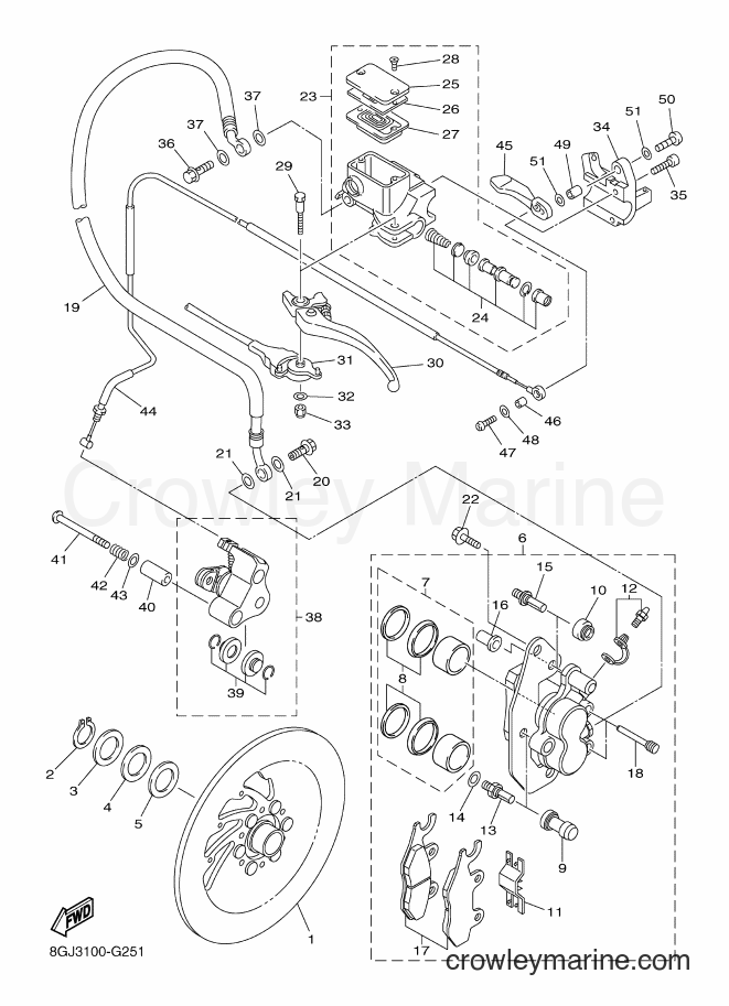 2015 Snowmobile RPZ50S - RPZ50S (8GNH) [030] - BRAKE