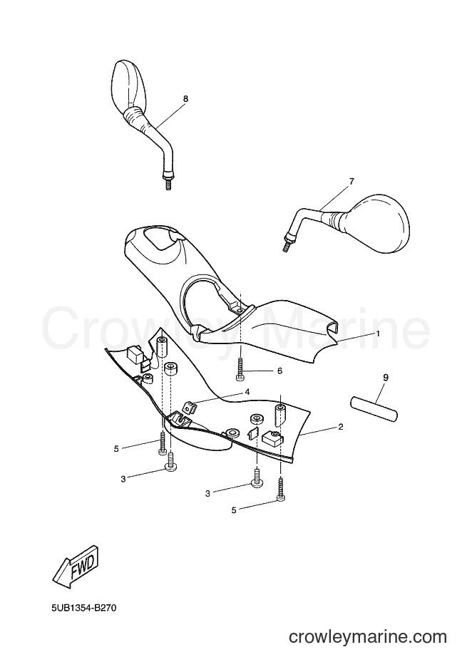 2003 Scooter YH50 - YH50 (5XS1) [020] - COWLING 1