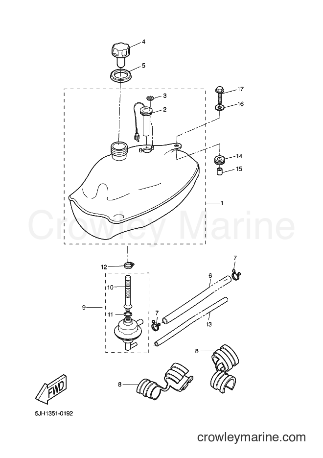 2002 Scooter EW50 - EW50 (5LH6) [010] - FUEL TANK