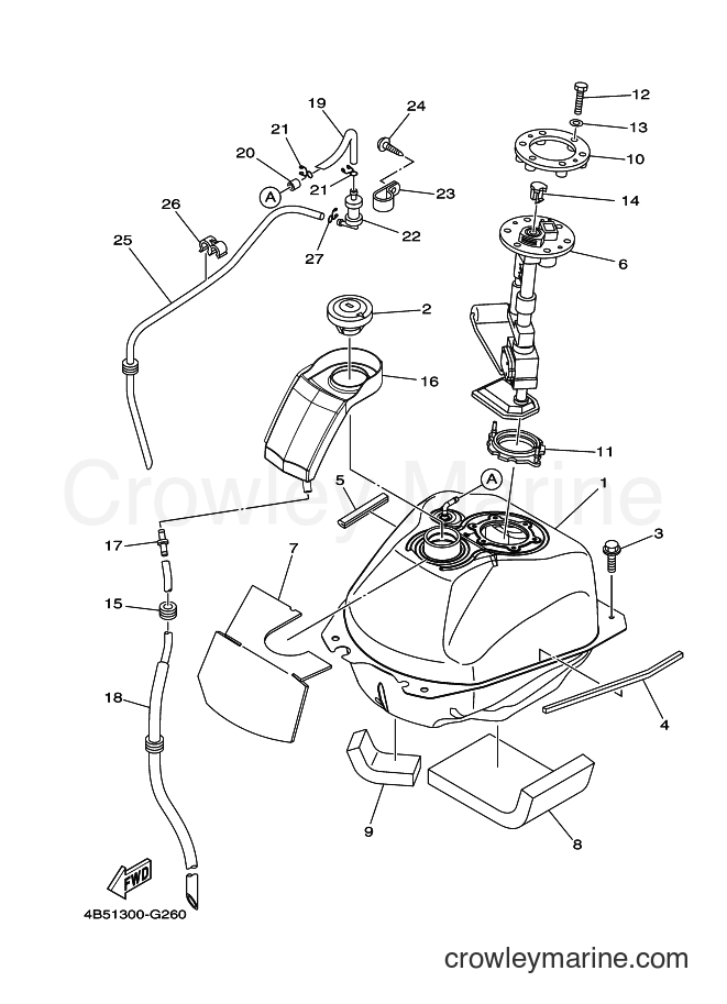 2009 Scooter XP500 - XP500 (4B5C) [070] - FUEL TANK