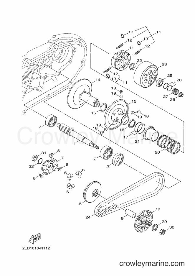 Yamaha Motors XC155 (2SW8) [010] - CLUTCH