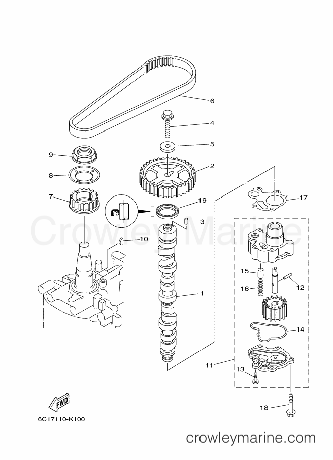 Yamaha Motors F50FEHTX (6C17) [320] - OIL PUMP