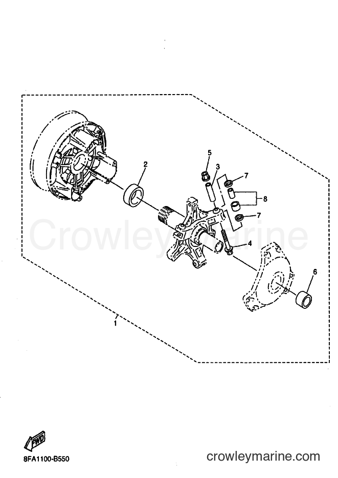 2003 Snowmobile RX10 - RX10 (8FA2) [010] - ALTERNATE FOR DRIVE