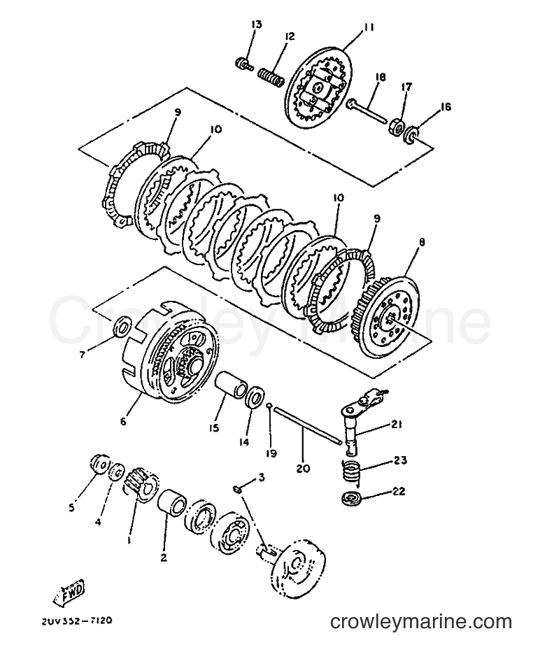 1987 Scooter TZR75 - TZR75 (2UV) [999] - CLUTCH