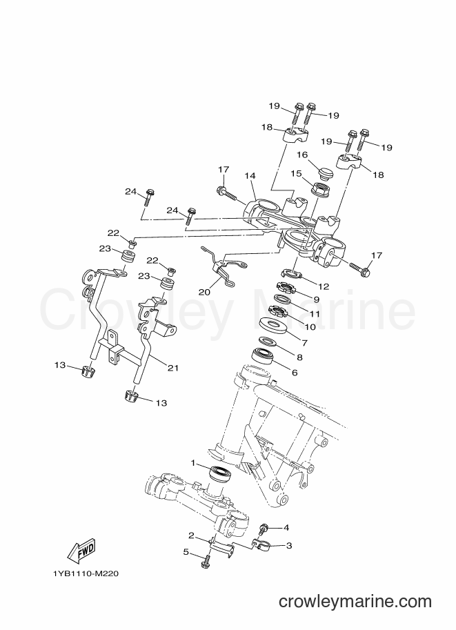 2015 Dirt Bike XT250 - XT250 (1YBD) [010] - STEERING