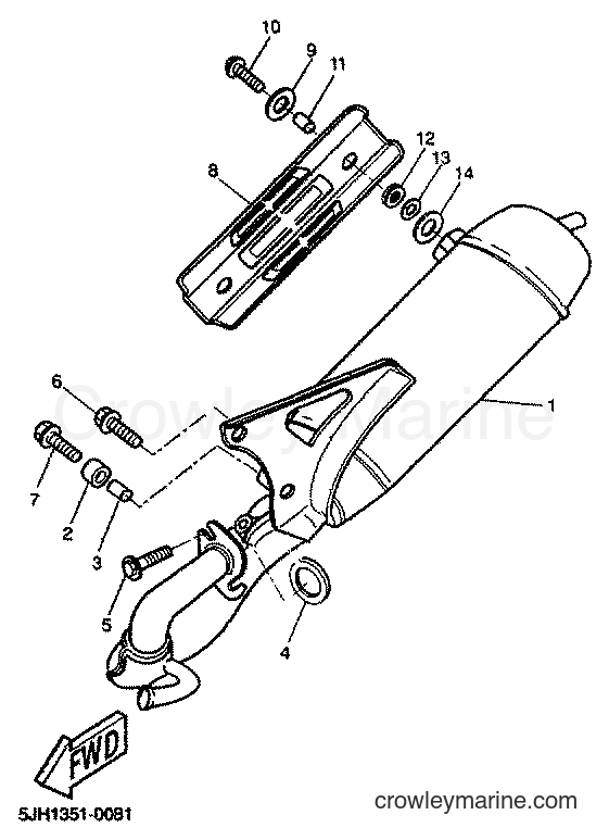 2001 Scooter EW50 - EW50 (5JH3) [030] - EXHAUST