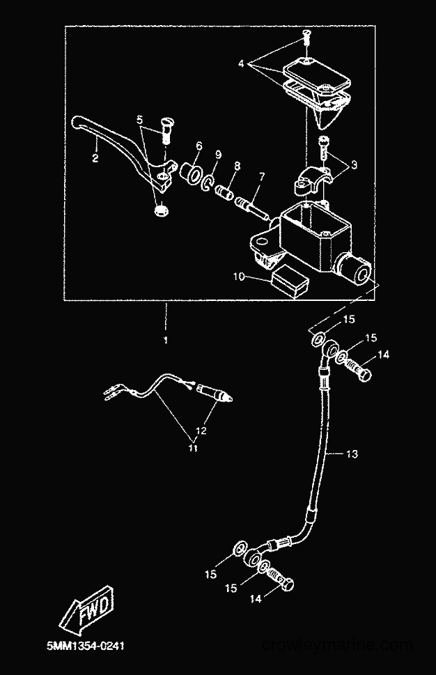 2001 Scooter CW50 - CW50 (5HG9) [020] - FRONT MASTER CYLINDER