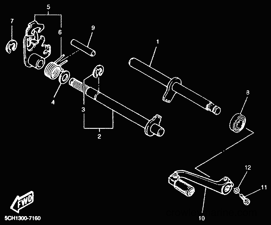 2000 Dirt Bike TT600R - TT600R (5CH3) [010] - SHIFT SHAFT