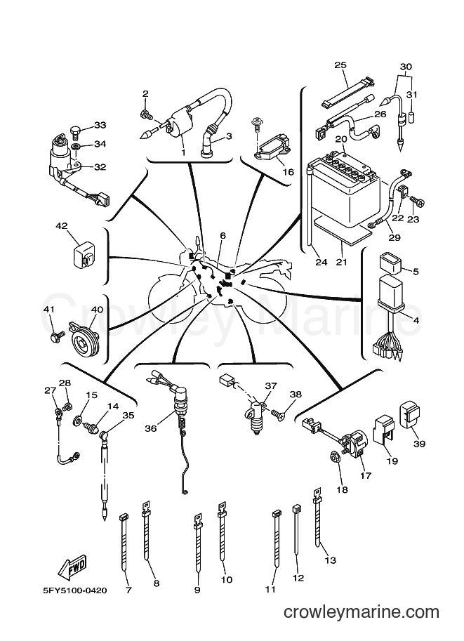 2000 Dirt Bike TW200E - TW200E (5FY7) [010] - ELECTRICAL 1