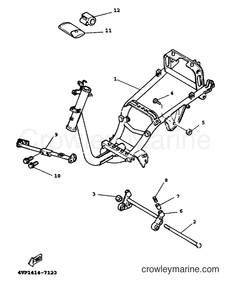 1999 Scooter YW100T - YW100T (5JY1) [010] - FRAME