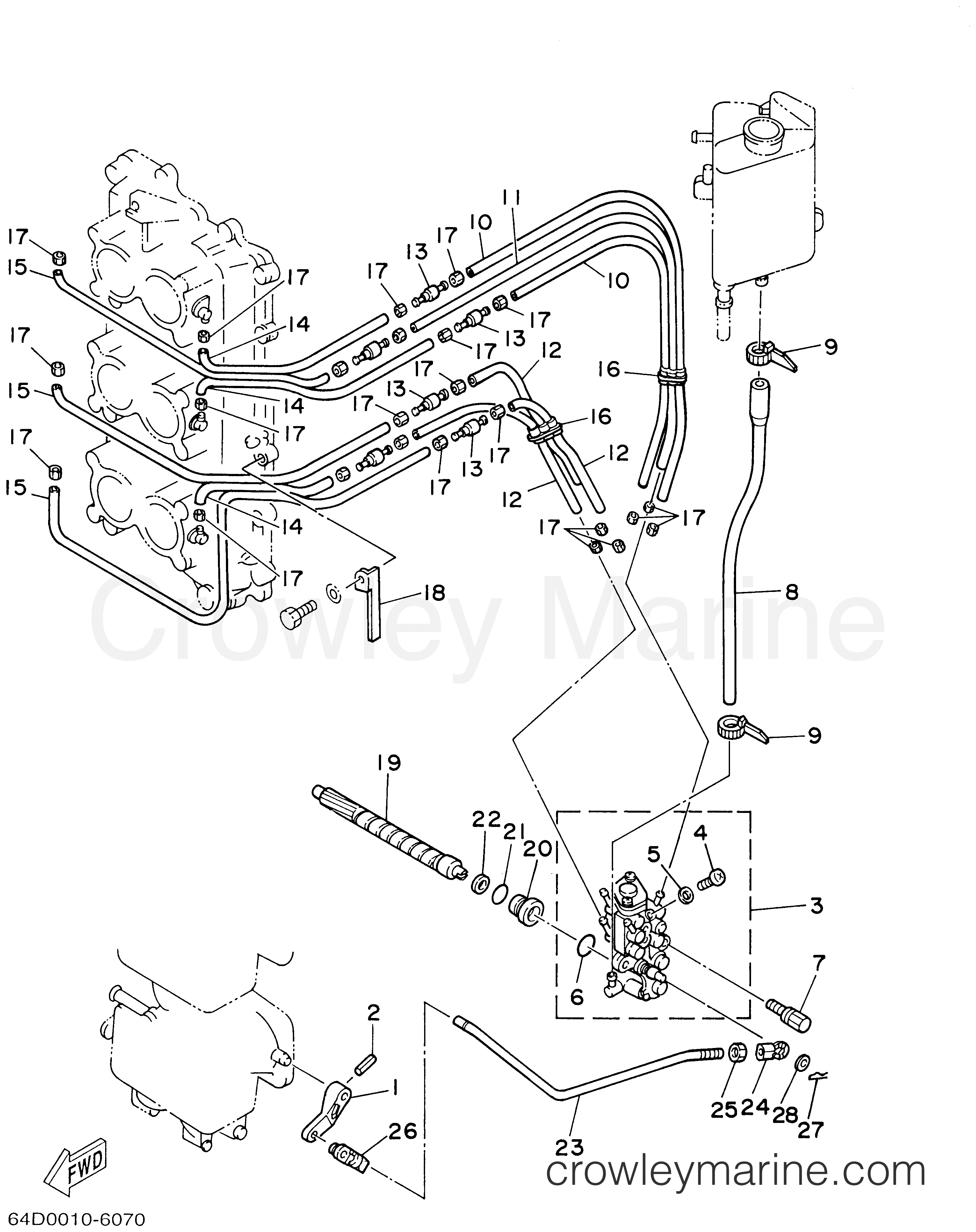 Yamaha Motors 150TXRA - OIL PUMP
